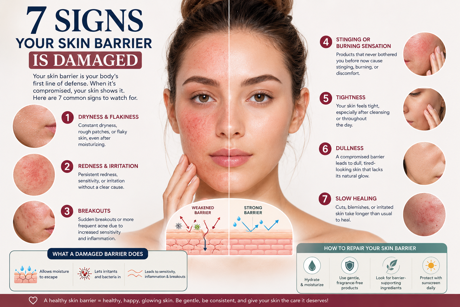 7 Signs Your Skin Barrier Is Damaged