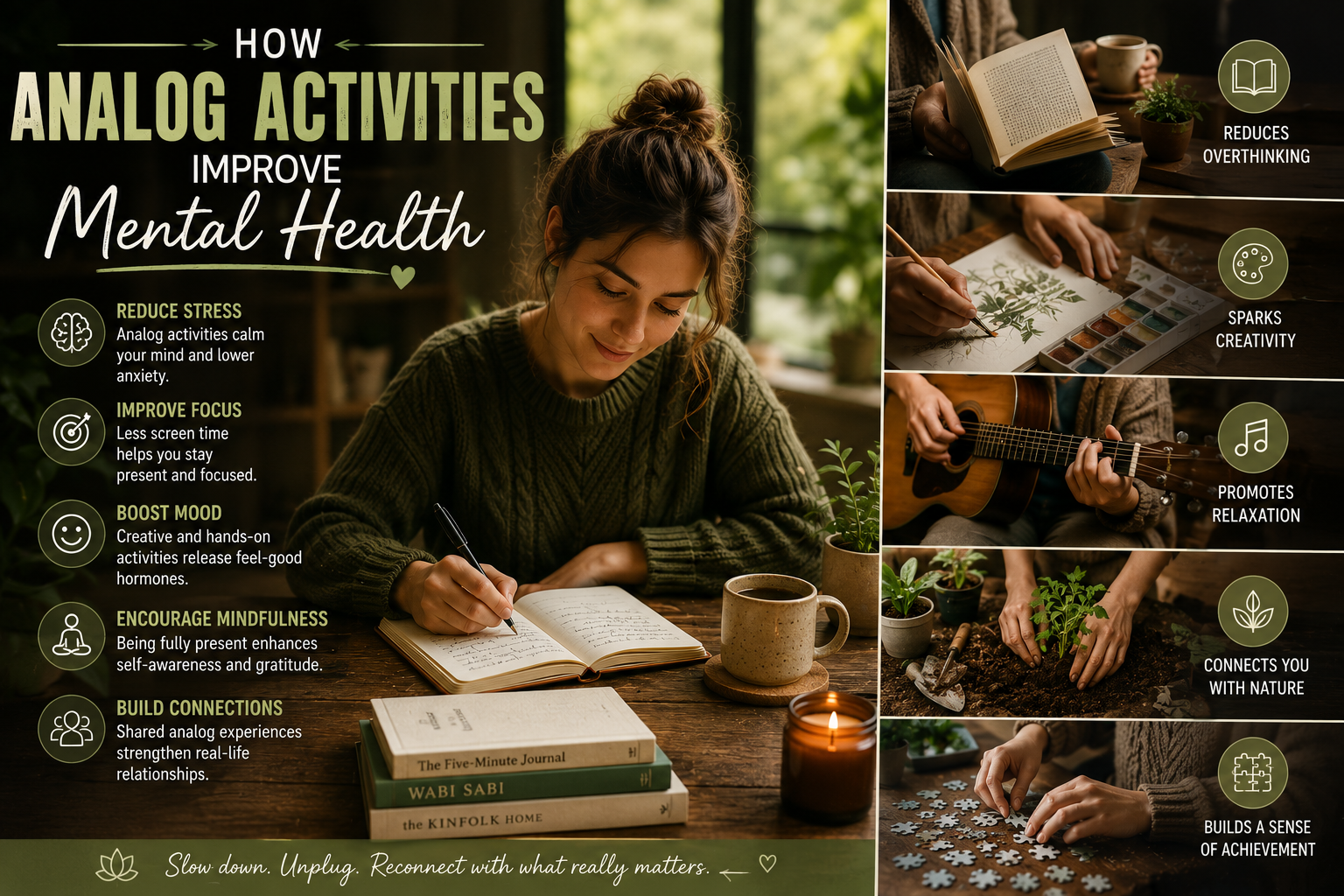 How Analog Activities Improve Mental Health