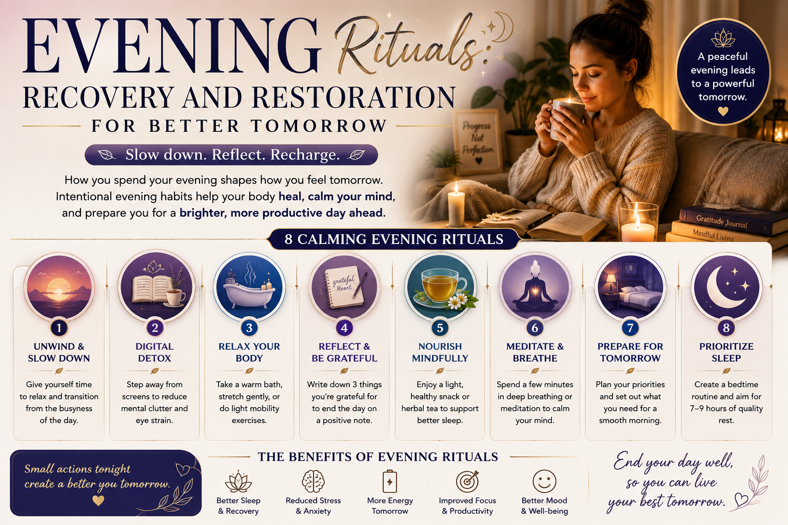 Evening Rituals Recovery and Restoration for Better Tomorrow
