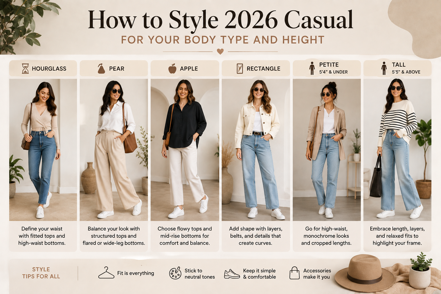 How to Style 2026 Casual for Your Body Type and Height
