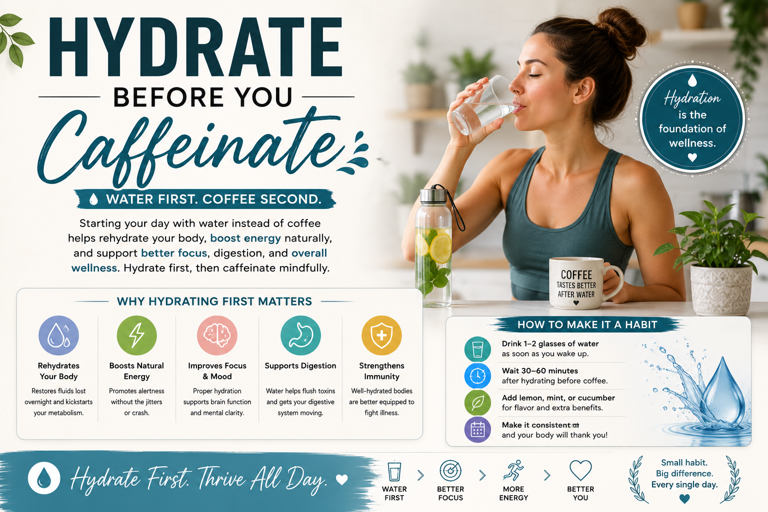 Hydrate Before You Caffeinate