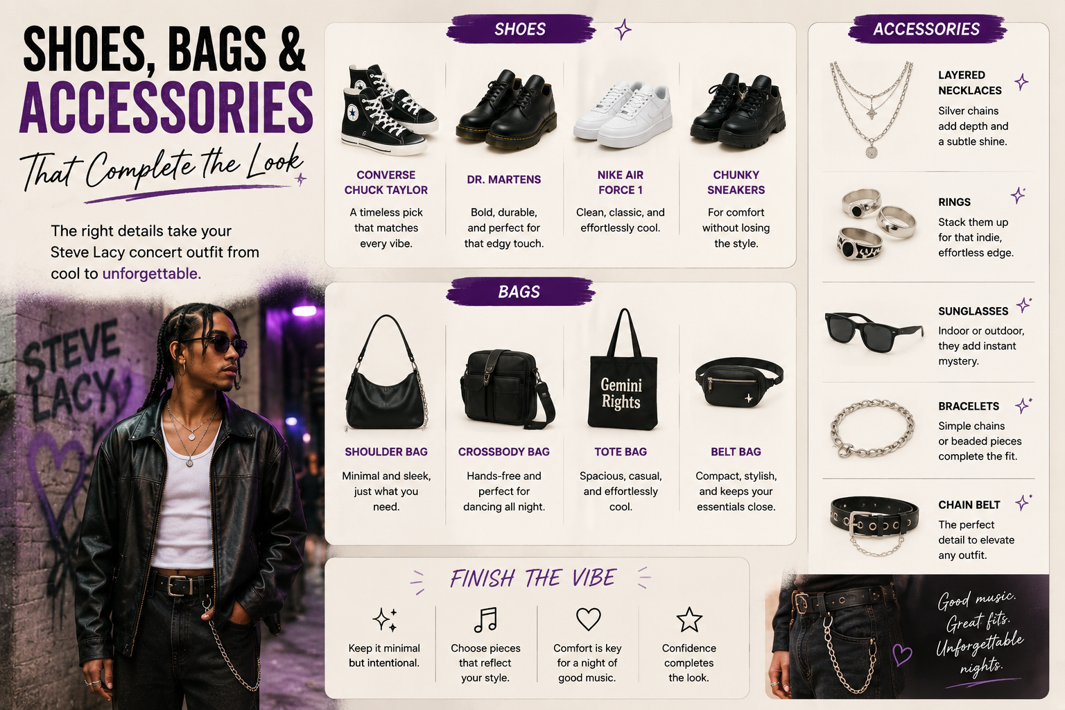 Shoes, Bags and Accessories That Complete the Look