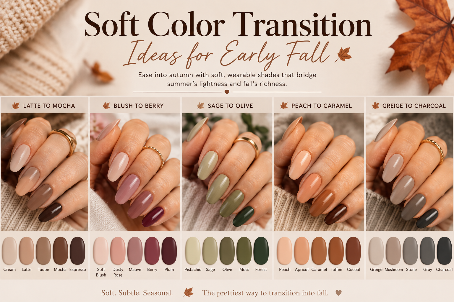 Soft Color Transition Ideas for Early Fall