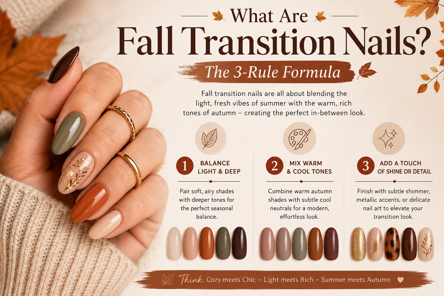 What Are Fall Transition Nails The 3-Rule Formula