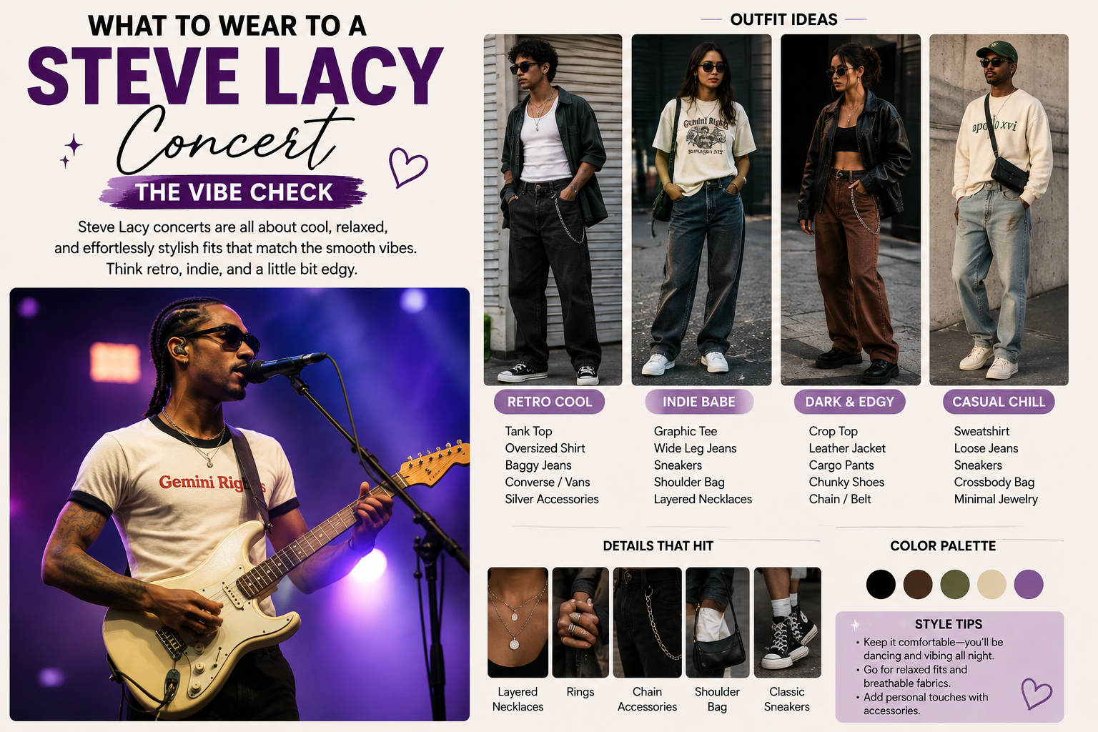 What to Wear to a Steve Lacy Concert The Vibe Check