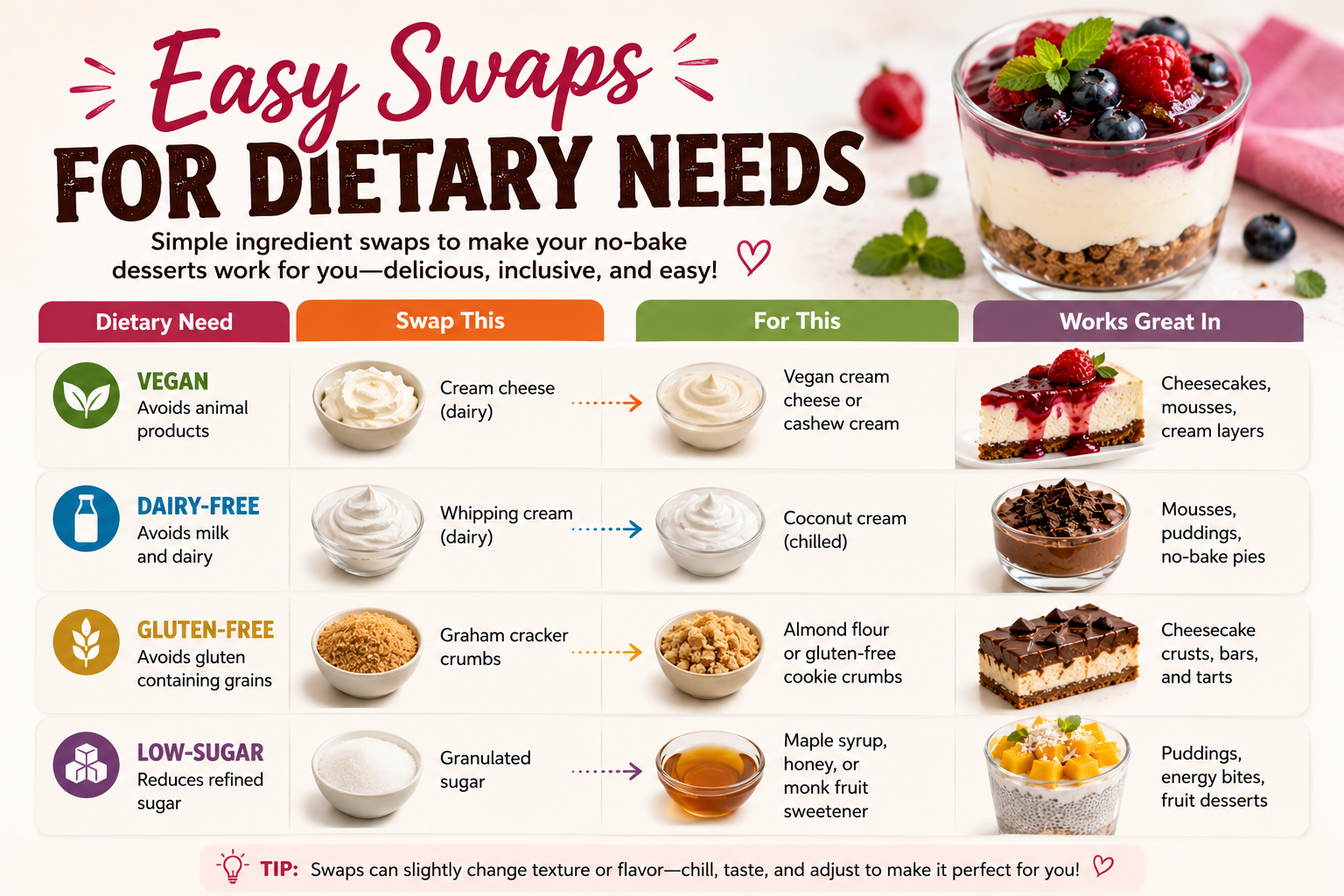 Easy Swaps for Dietary Needs