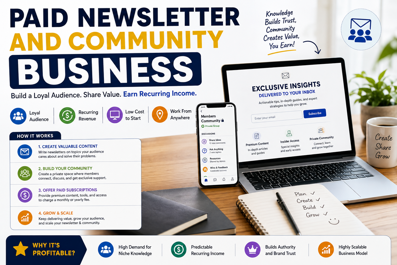 Paid Newsletter and Community Business