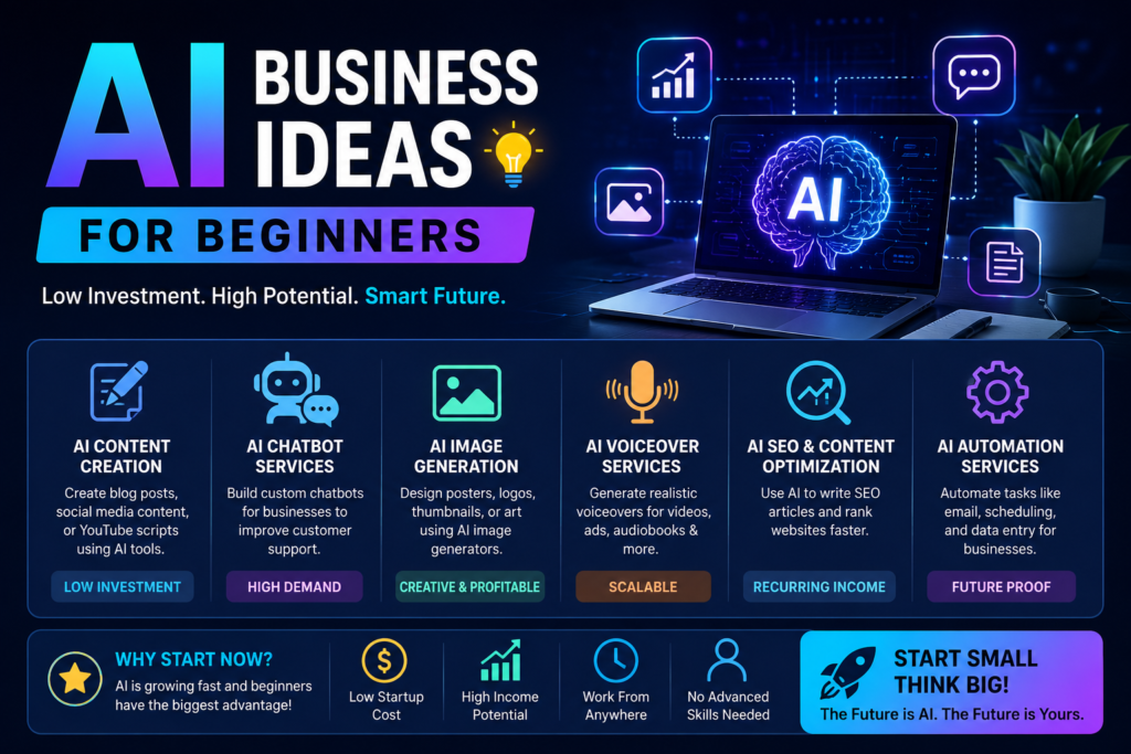 AI Business Ideas for Beginners