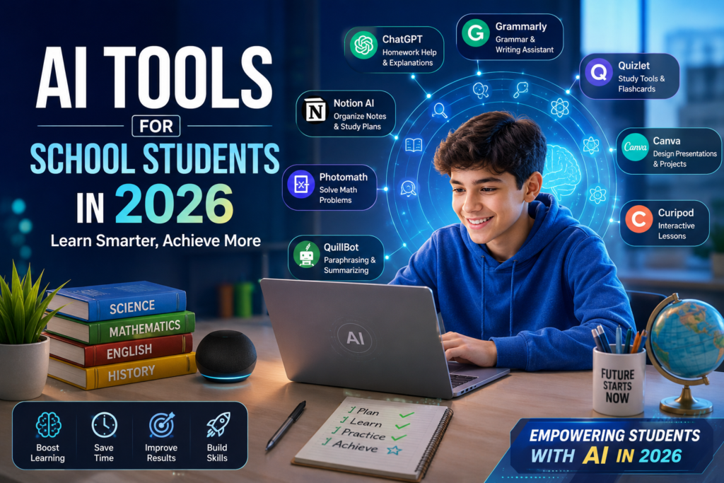 AI tools for school students in 2026
