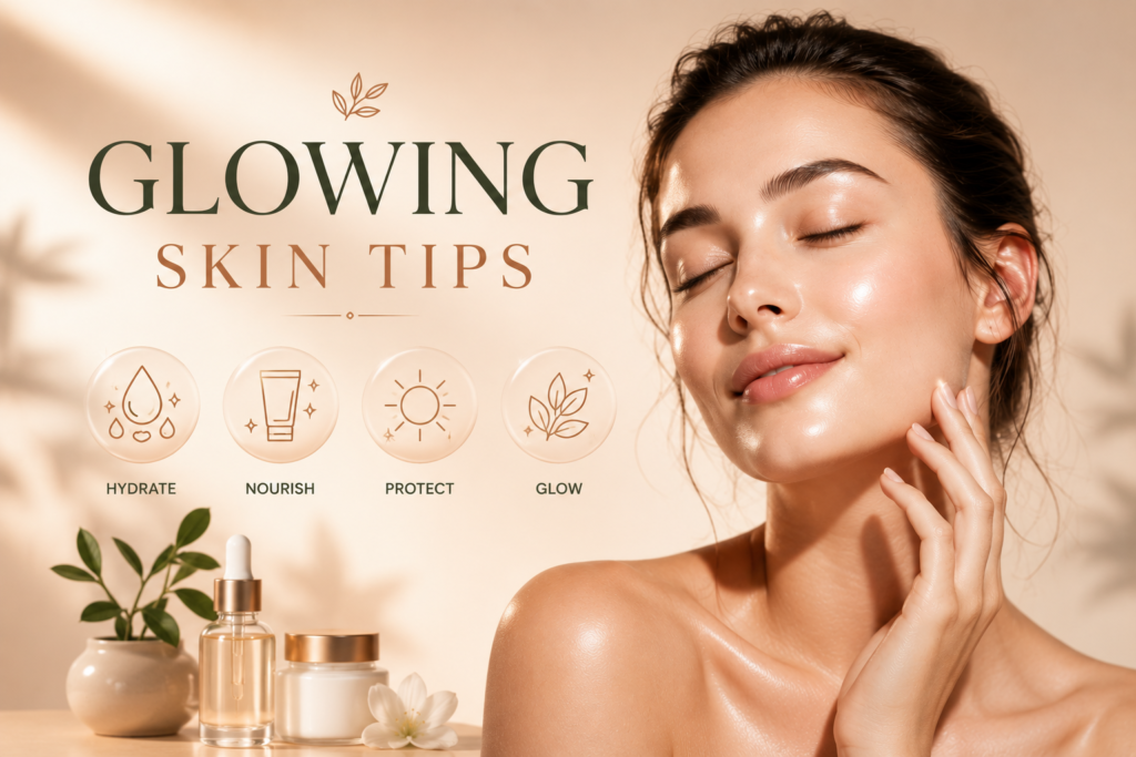 glowing skin tips