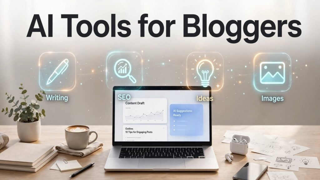 AI Tools for Bloggers: 12 Best Tools to Write Faster, Rank Higher & Scale in 2026 AI Tools for Blogg