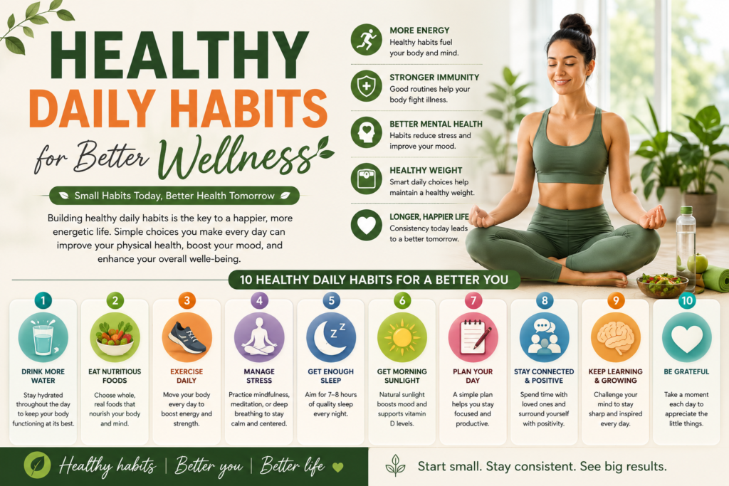 Healthy Daily Habits for Better Wellness